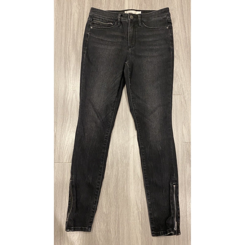 Athleta Jeans Womens Size 4 Sculptek Skinny Black Ankle Zip Stretch